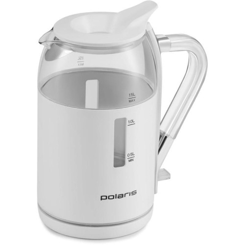Чайник электрический Polaris PWK 1563CGL 1.5л. 2200Вт белый/прозрачный корпус: стекло/пластик Чайник электрический Polaris PWK 1563CGL 1.5л. 2200Вт белый/прозрачный корпус: стекло/пластик