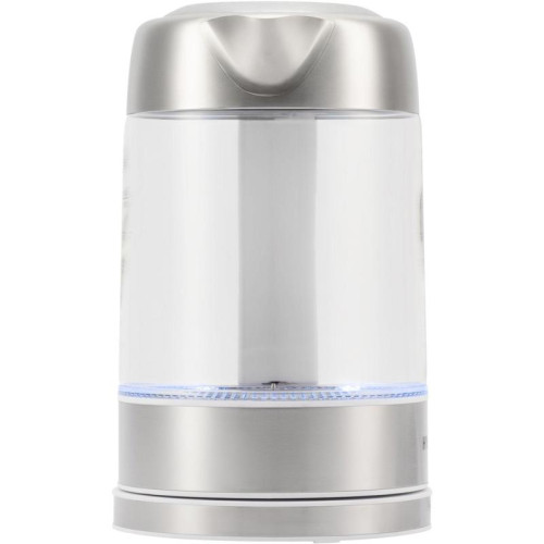 Чайник электрический Hyundai HYK-S5807 1.7л. 2200Вт белый/серебристый корпус: стекло/металл