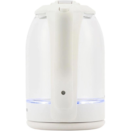 Чайник электрический Starwind SKG1056 1.8л. 2000Вт белый/прозрачный корпус: стекло