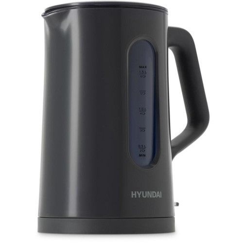 Чайник электрический Hyundai HYK-G4508 1.5л. 1700Вт серый/прозрачный корпус: стекло