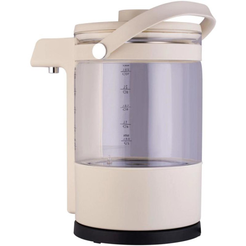 Чайник электрический Hyundai HYK-G7700 2.5л. 1400Вт кремовый/черный корпус: стекло