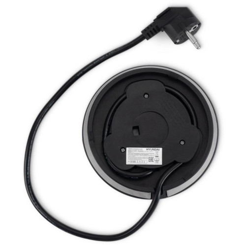 Чайник электрический Hyundai HYK-S8408 1.7л. 2200Вт серебристый матовый/черный корпус: металл