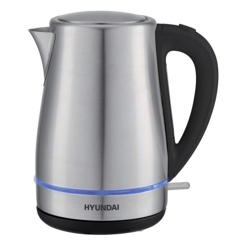 Чайник электрический Hyundai HYK-S3020 1.7л. 2200Вт серебристый матовый/черный корпус: металл/пластик