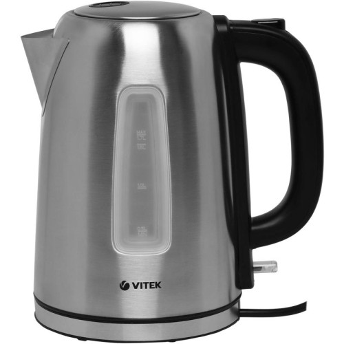 Чайник электрический Vitek VT-1137 1.7л. 2200Вт серебристый матовый корпус: металл
