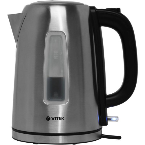 Чайник электрический Vitek VT-1137 1.7л. 2200Вт серебристый матовый корпус: металл