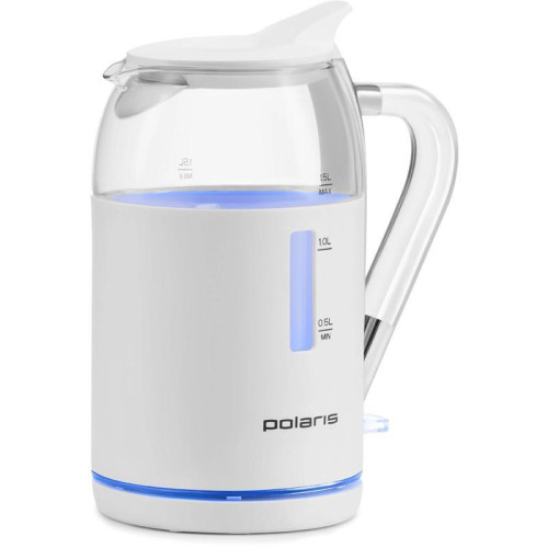 Чайник электрический Polaris PWK 1563CGL 1.5л. 2200Вт белый/прозрачный корпус: стекло/пластик Чайник электрический Polaris PWK 1563CGL 1.5л. 2200Вт белый/прозрачный корпус: стекло/пластик