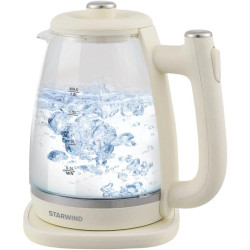 Чайник электрический Starwind SKG4042 1.8л. 1800Вт слоновая кость корпус: стекло