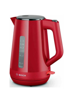 Чайник электрический Bosch TWK1M124 1.7л. 2400Вт красный корпус: пластик