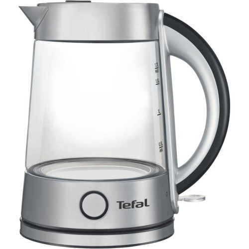 Чайник электрический Tefal KI760D30 1.7л. 2400Вт серебристый корпус: стекло/пластик (8010000023)