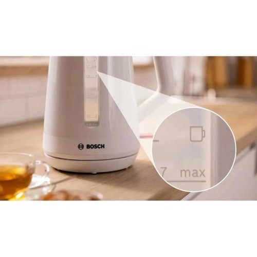 Чайник электрический Bosch TWK1M121 1.7л. 2400Вт белый корпус: пластик