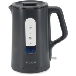 Чайник электрический Hyundai HYK-G4508 1.5л. 1700Вт серый/прозрачный корпус: стекло