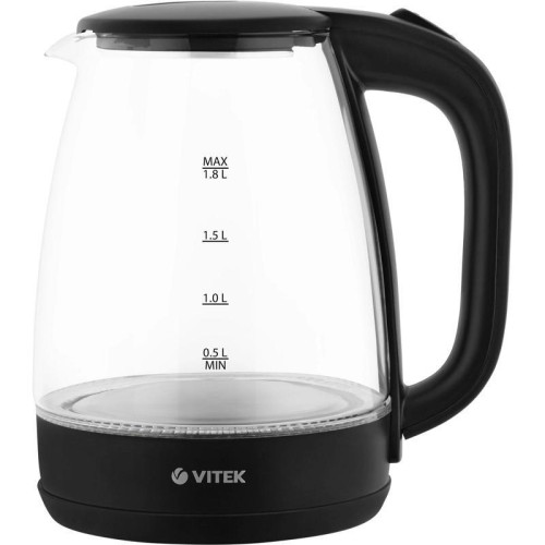 Чайник электрический Vitek VT-7004 1.8л. 1850Вт разноцветный корпус: стекло/пластик