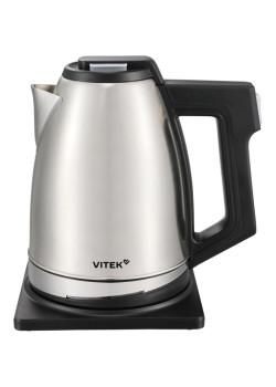 Чайник электрический Vitek VT-WK1070 1.8л. 1800Вт серебристый/черный корпус: металл/пластик