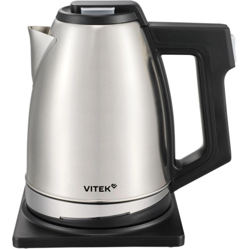 Чайник электрический Vitek VT-WK1070 1.8л. 1800Вт серебристый/черный корпус: металл/пластик
