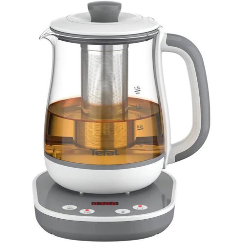 Чайник электрический Tefal BJ551B10 1.5л. белый корпус: стекло/пластик (7211004581)