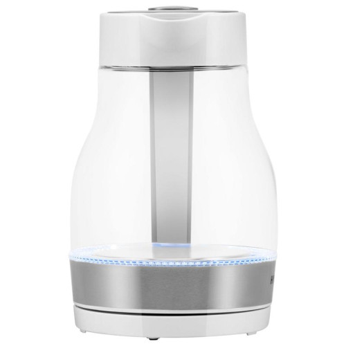 Чайник электрический Hyundai HYK-G3802 1.7л. 2200Вт белый/серебристый корпус: стекло