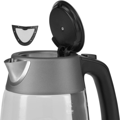 Чайник электрический Polaris PWK 1760CGL 1.7л. 2150Вт графит корпус: стекло/металл Чайник электрический Polaris PWK 1760CGL 1.7л. 2150Вт графит корпус: стекло/металл