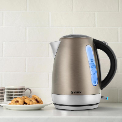 Чайник электрический Vitek VT-7025 1.7л. 2150Вт сталь корпус: металл/пластик
