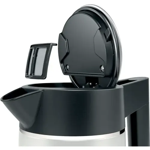 Электрический чайник Bosch TWK5P471 Электрический чайник Bosch, объем 1.7 л, закрытая спираль, индикация включения, индикация уровня воды, встроенный фильтр, автоматическое отключение при закипании, защита от перегрева, мощность 2400 Вт, цвет белый Электрический чайник Bosch TWK5P471 Электрический чайник Bosch, объем 1.7 л, закрытая спираль, индикация включения, индикация уровня воды, встроенный фильтр, автоматическое отключение при закипании, защита от перегрева, мощность 2400 Вт, цвет белый