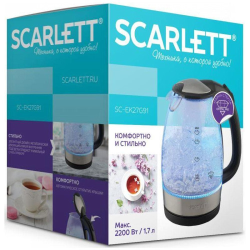 Электрический чайник SCARLETT SC-EK27G91 BLACK