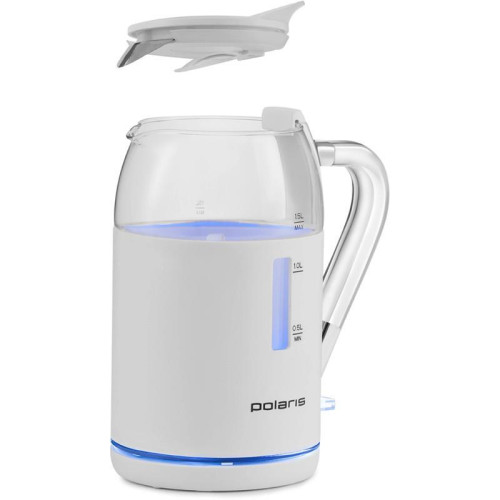 Чайник электрический Polaris PWK 1563CGL 1.5л. 2200Вт белый/прозрачный корпус: стекло/пластик Чайник электрический Polaris PWK 1563CGL 1.5л. 2200Вт белый/прозрачный корпус: стекло/пластик