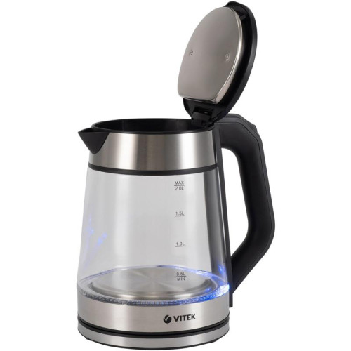 Чайник электрический Vitek VT-1176 2л. 2200Вт разноцветный корпус: стекло