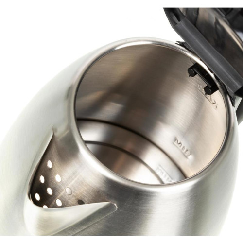 Чайник электрический Hyundai HYK-S1030 1.7л. 2200Вт серебристый матовый/черный корпус: металл/пластик