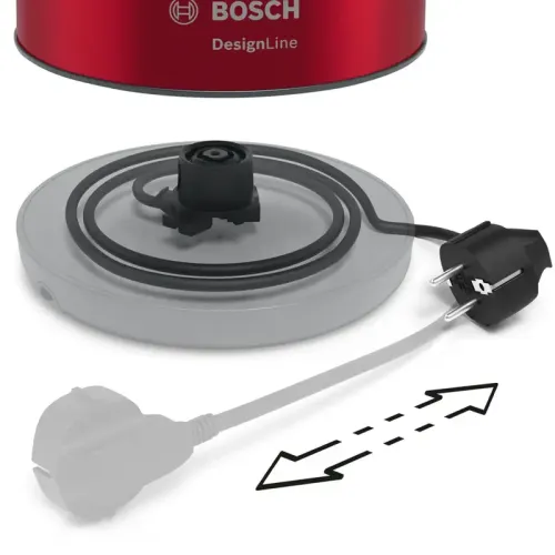 Чайник Bosch TWK4P434 1.7 л, 2400 Вт, Красный