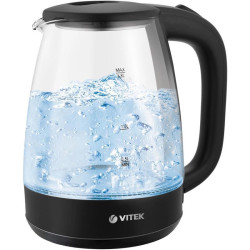 Чайник электрический Vitek VT-7004 1.8л. 1850Вт разноцветный корпус: стекло/пластик