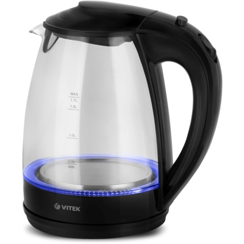 Чайник электрический Vitek VT-1122 1.7л. 2200Вт прозрачный корпус: стекло/пластик Чайник электрический Vitek VT-1122 1.7л. 2200Вт прозрачный корпус: стекло/пластик