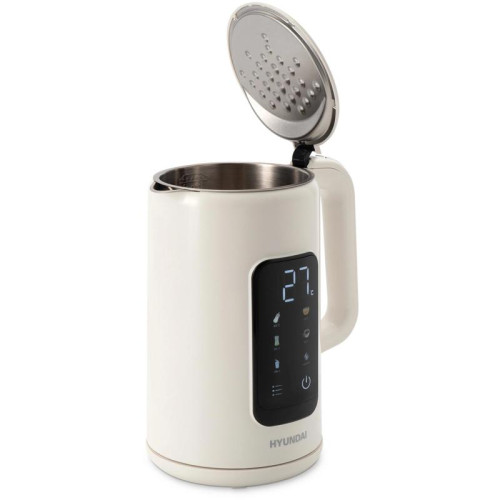 Чайник электрический Hyundai HYK-S4606 1.7л. 2200Вт кремовый корпус: металл