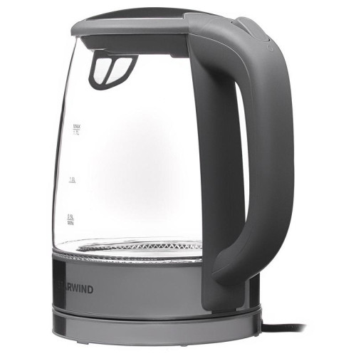 Чайник электрический Starwind SKG2315 1.7л. 2200Вт серый/серебристый корпус: стекло/металл/пластик