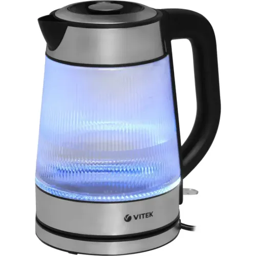 Чайник электрический Vitek VT-7017 1.8л. 2200Вт прозрачный корпус: стекло