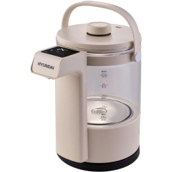 Чайник электрический Hyundai HYK-G7700 2.5л. 1400Вт кремовый/черный корпус: стекло