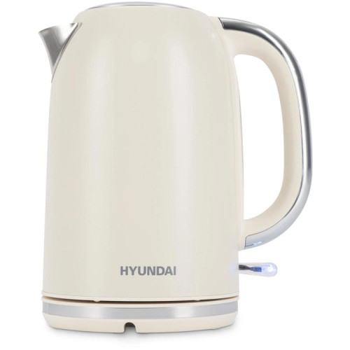 Чайник электрический Hyundai HYK-S9900 1.7л. 2200Вт молочный/серебристый корпус: металл