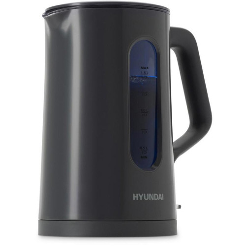 Чайник электрический Hyundai HYK-G4508 1.5л. 1700Вт серый/прозрачный корпус: стекло