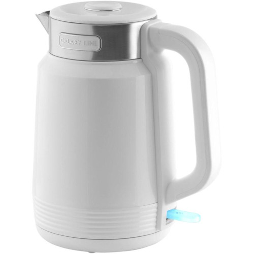 Чайник электрический Galaxy Line GL 0364 1.7л. 2200Вт белый корпус: нерж.сталь/пластик (7010103641)