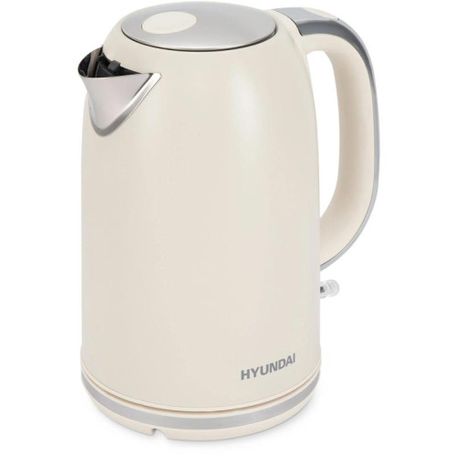Чайник электрический Hyundai HYK-S9900 1.7л. 2200Вт молочный/серебристый корпус: металл