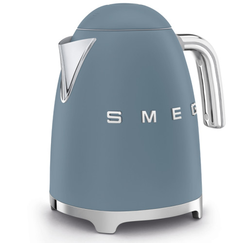 Чайник SMEG, Стиль 50-х г., 1.7 л , 2400 Вт, корпус из нержавеющей стали, цвет синий шторм