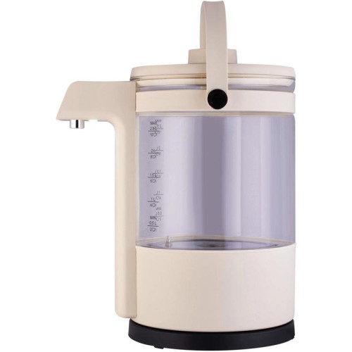 Чайник электрический Hyundai HYK-G7700 2.5л. 1400Вт кремовый/черный корпус: стекло