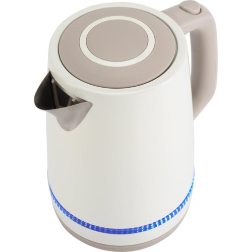 Чайник электрический Vitek VT-WK1066 1.7л. 2200Вт бежевый/коричневый корпус: металл/пластик