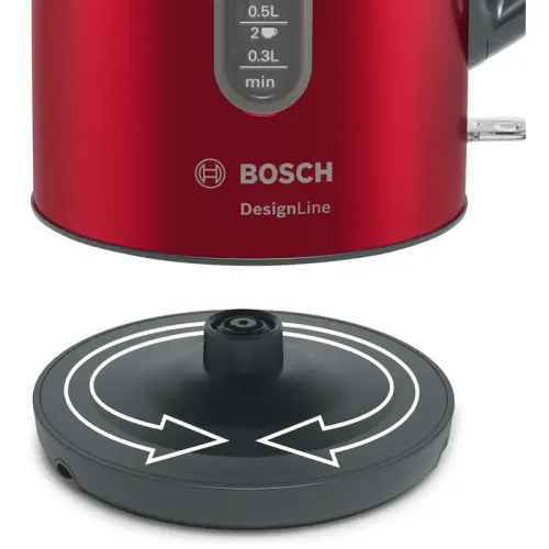 Чайник Bosch TWK4P434 1.7 л, 2400 Вт, Красный