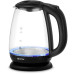 Чайник электрический Vitek VT-7074 1.7л. 2200Вт прозрачный/черный корпус: стекло/пластик Чайник электрический Vitek VT-7074 1.7л. 2200Вт прозрачный/черный корпус: стекло/пластик