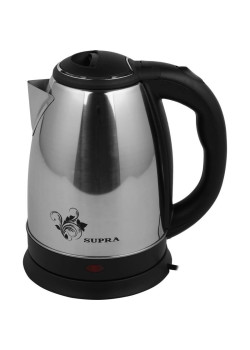 Чайник электрический Supra KES-1802S 1.8л. 1500Вт нержавеющая сталь/черный корпус: металл/пластик (12951)