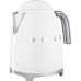Стиль 50-х г., чайник электрический, 1.7 л , 2400 Вт, корпус из нержавеющей стали, белый Стиль 50-х г., чайник электрический, 1.7 л , 2400 Вт, корпус из нержавеющей стали, белый