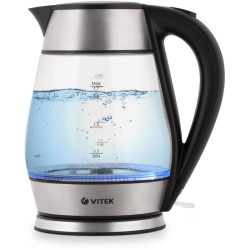 Чайник электрический Vitek VT-7037 1.8л. 2200Вт прозрачный корпус: стекло