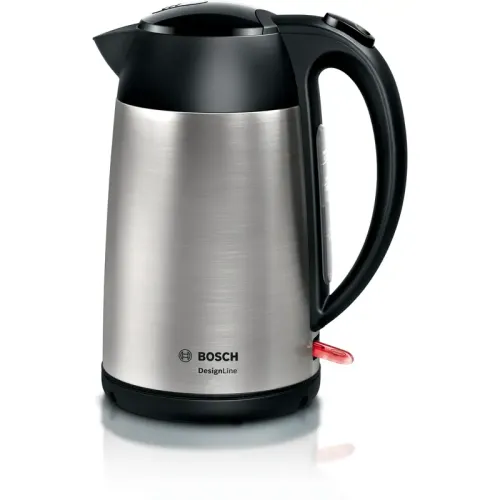 Чайник BOSCH TWK3P420 мощность — 2400Вт; объем — 1.7л; корпус — нержавеющая сталь; фильтр от накипи, цвет — черный