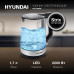 Чайник электрический Hyundai HYK-G8808 1.7л. 2200Вт черный/серебристый корпус: стекло Чайник электрический Hyundai HYK-G8808 1.7л. 2200Вт черный/серебристый корпус: стекло
