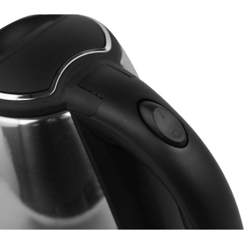 Чайник электрический Supra KES-1802S 1.8л. 1500Вт нержавеющая сталь/черный корпус: металл/пластик (12951)