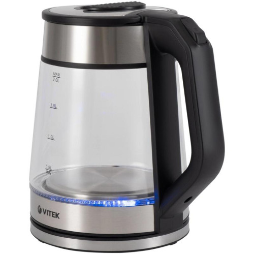 Чайник электрический Vitek VT-1176 2л. 2200Вт разноцветный корпус: стекло